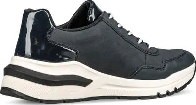 Produktbild von Rieker Damen Sneaker Schnürschuhe sportliches Design M6601, Größe:37 EU, Farbe:Blau