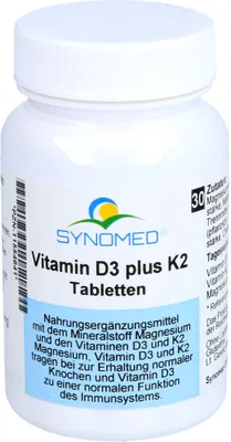 Produktbild von Vitamin D3 plus K2 Tabletten, 30 St TAB