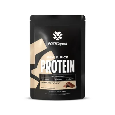 Produktbild von Polleo Pea and Rice Protein, 454 g - Chocolate
