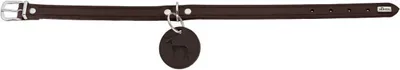 Obrázok produktu pre Kožený obojok Aalborg tmavohnedý 37 (D= 28 - 33 cm / Š= 1,4 cm)
