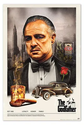 Produktbild von Erik Editores The Godfather 1 Plakat Golden Golden One Size