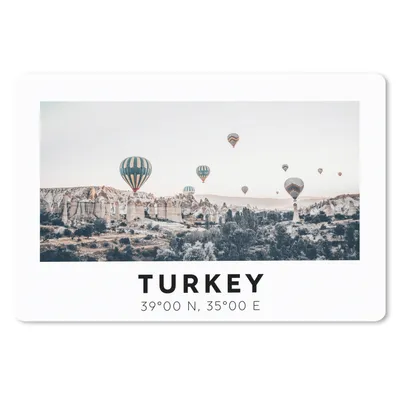 Produktbild von MuchoWow® Mauspad Mousepad Türkei - Kappadokien - Heißluftballon - Berge 27x18 cm - Mousepads - Maus Mat - Pad - Mausunterlage - Büroartikel - Desk Matten