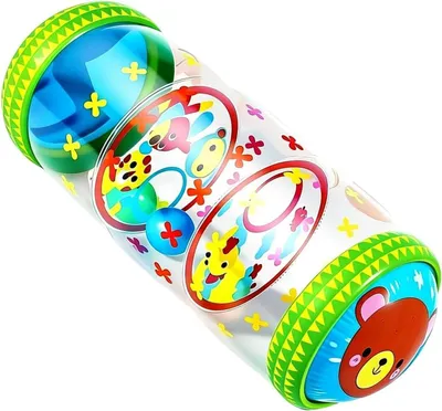 Immagine prodotto di Kruiproller per bambini - Gioco per l'equilibrio - Sviluppo motorio - Con suoni divertenti - 24 x 24 x 5 cm - Multicolore