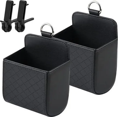 Immagine prodotto di Cassetta da officina in due parti con ganci, borsa porta attrezzi per climatizzatori a ventola, borsa porta attrezzi universale in Finto cuoio, cacciaviti, chiavi a Esagono, occhiali