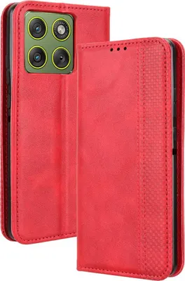 Produktbild von Motorola Edge 70 Hülle - Coverup Vintage Style Klapphülle - Rot