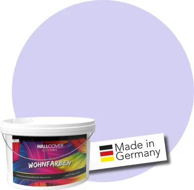 Produktbild von WALLCOVER Wandfarbe Pastell Lila Hochdeckend Klasse 1 Matt 1L für 8 m²