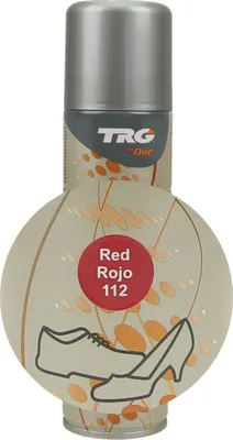 Produktbild von TRG Renovator Wildleder Pflegespray rot (112) Schuhfarbe Schuhspray für Wildleder & Nubukleder | mit Wildleder Pflegebürste | Schuhpflege zum Färben für Rauleder & Nubukleder & Textilschuhen