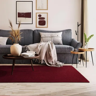 Produktbild von Steffensmeier Kurzflorteppich Cambridge Young | Teppich für das Wohnzimmer, Jugendzimmer in Bordeauxrot, Größe: 240x340 cm