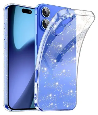 Obrázok produktu pre Techsuit – SparkleSkin Series obal na iPhone 17 – priehľadný