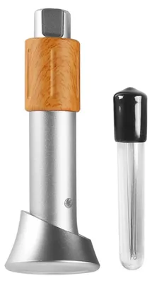 Rührstab für Kaffeepulver, Espressorührer, silber, 38 x 104 mm