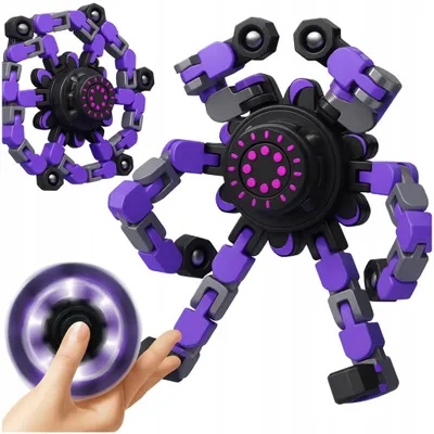 Zdjęcie produktu dla Fidget Spinner Składany Antystresowa Zabawka Sensoryczna Robot Do Składania