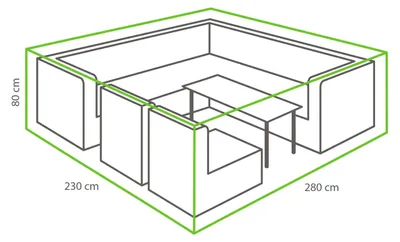 Produktbild von Lounge-Set Schutzhülle XL 280 x 230 x 80 cm