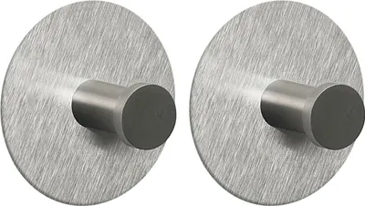 Produktbild von spirella Haken Edelstahl matt rund 2er Set