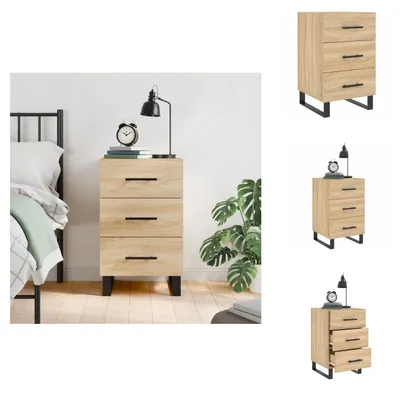 Immagine prodotto di vidaXL Comodino rovere Sonoma 40x40x66 cm materiale legno - Comodini