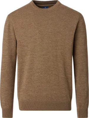 Produktbild von REDMOND Casual Herren Pullover Langarm Rundhals Comfort Braun 3XL