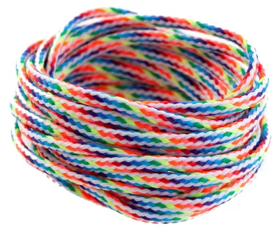 3m Polyesterschnur Kordel Ø 4mm light rainbow