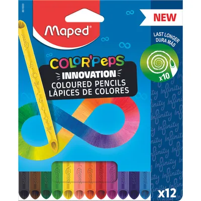 Produktbild von Farbstiftetui Color'Peps Infinity - 12er Kartonetui. Packung mit 12 Stück
