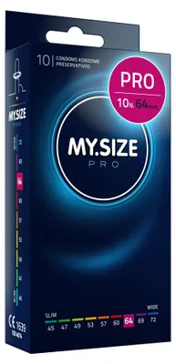 Immagine prodotto di MY.SIZE PRO Preservativi Elite taglia 6, 64 mm, XXL, 10 Pezzi, vestibilità perfetta e dimensioni adatte a tutti