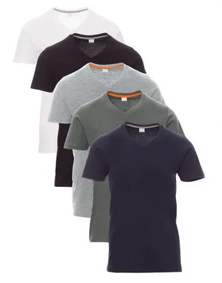 Produktbild von Mivaro Herren T-Shirt 5er Pack V-Ausschnitt - V-Neck Shirt aus 100% Baumwolle, Regular Fit, Basic Kurzarm, bis 5XL