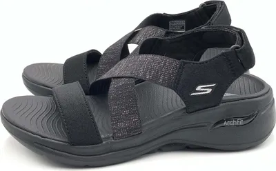 Image de Sandales Skechers 140226-BBK pour Uni