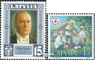 Produktbild von Briefmarken Lettland 2000 Mi 531,533 (kompl.Ausg.) postfrisch Staatspräsidenten