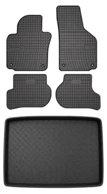 Immagine prodotto di Tappetini gomma SolidPRO + bagagliaio per Volkswagen Golf V 2003-2009 5 pezzi