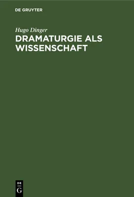 Produktbild von Dramaturgie als Wissenschaft