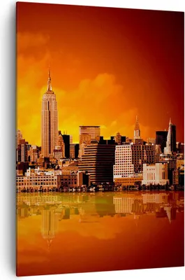 Produktbild von Bild auf Leinwand - Leinwandbild - Einteilig - Amerika architektur straße tourismus - 70x100cm - Wand Bild - Wandbilder - Leinwanddruck - Wanddekoration - Leinwand bilder - Wandbild - PA70x100-2118