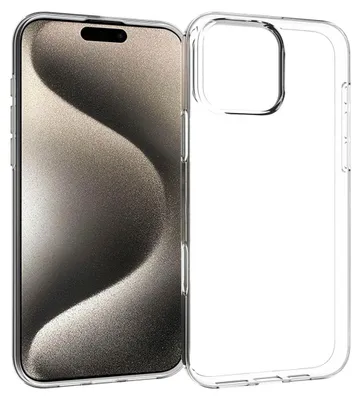 Immagine prodotto di Accezz Cover posteriore trasparente in TPU per iPhone 16 Pro Max - Trasparente