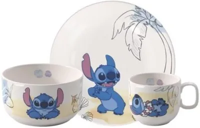 Immagine prodotto di Villeroy & Boch - Set da 3 pezzi per bambini, Disney Stitch