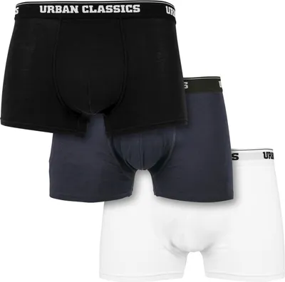Immagine prodotto di Pánské kraťasy Urban Classics Organic Boxer 3-Pack bianco/navy/nero - 5XL
