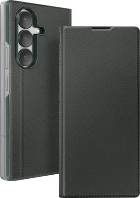 Produktbild von Avizar, Klapphülle Galaxy Z Fold7 mit Textur und integrierter Standfunktion, Dunkelgrün