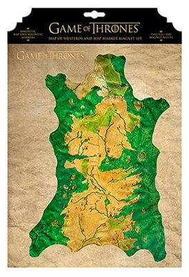 Obrázok produktu pre Game of Thrones Westeros magnetic map - Dark Horse - (Merchandise / Homeware)
