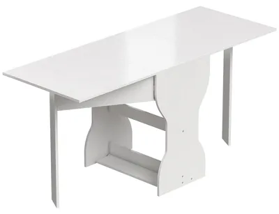 Obrázek produktu pro Skládací jídelní stůl s úložným prostorem, pro 2–4 osoby, bílý, 160 × 60 × 75 cm