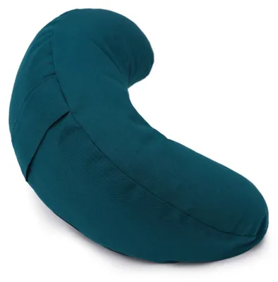 Produktbild von yogabox Glückssitz® MOND - regional hergestellt - petrol 40 x 17 x 12 cm Buchweizenschalen