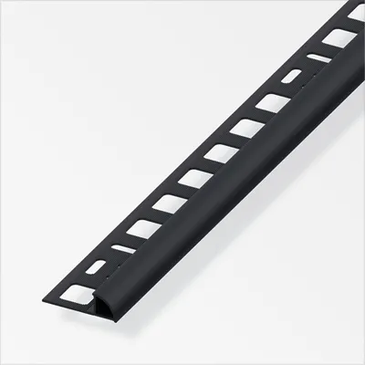 Produktbild von alfer Viertelkreisprofil PVC glatt schwarz