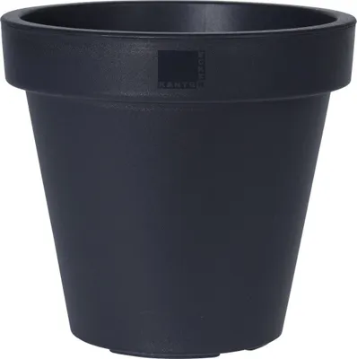 Produktbild von Pflanzgefäß Blumentopf Kunststoff 20cm anthrazit Pflanztopf Pflanzkübel