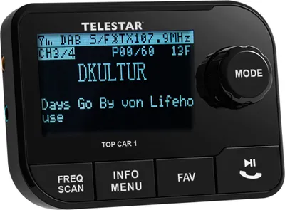 Produktbild von TELESTAR TOP CAR 1 DAB+ KFZ Adapter RDS UKW Autoradio Radio Digitalradio