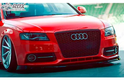 Obrázek produktu pro RDX Racedesign, model RDFAVX30068RDX, přední spoilery VARIO-X pro modely Audi A4 B8/B81. Přední nárazník