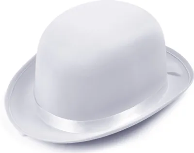 Immagine prodotto di Bombetta unisex Bristol Novelty, bianca, per adulti BN1095 (taglia unica) (bianco)