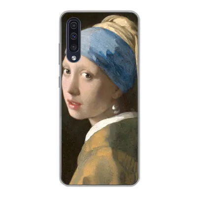 Produktbild von MuchoWow® Handyhülle Schutzhülle Hülle für Samsung Galaxy A30s Das Mädchen mit dem Perlenohrring - Gemälde von Johannes Vermeer Silikon Softcase Handy Hülle - Karteninhaber