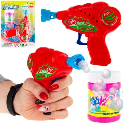 Produktbild von Seifenblasenpistole Automatisch + Seifenblasenflüssigkeit
