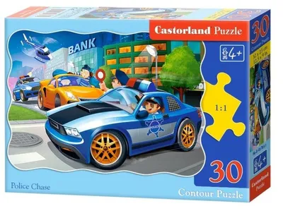 Produktbild von CASTORLAND Puzzle 30 Teile - Verfolgungsjagd