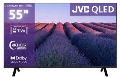 Produktbild von JVC LT-55VUQ3655 QLED Fernseher 55 Zoll Smart TV 4K UHD Dolby Vision HDR und Dolby Atmos (2026)