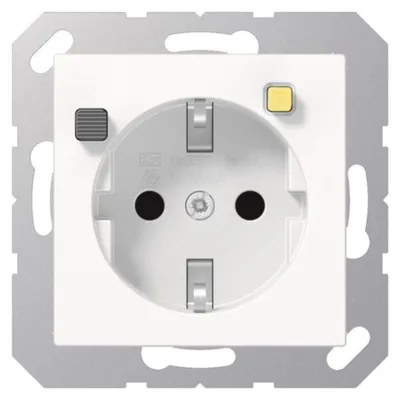Obrázok produktu pre Jung FI-SCHUKO zásuvka aws A 5520.30 WW A5520.30WW