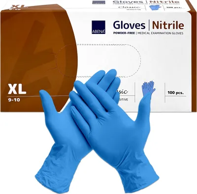 Produktbild von Abena Classic Nitril Unt.Hands.unste.pf XL blau 100 St
