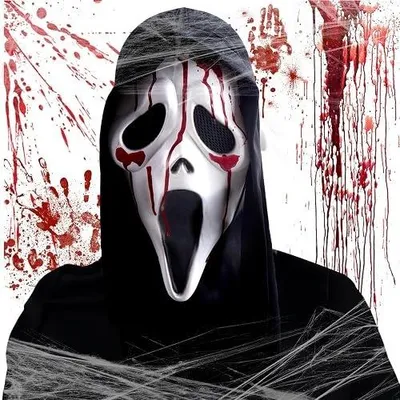 Zdjęcie produktu dla Maska scream ghostface horror na halloween dla dorosłych cosplay