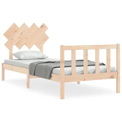 Image de vidaXL Lit en bois massif sans matelas 90x200 pin