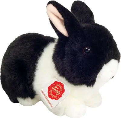 A plush toy rabbit on a white background.
