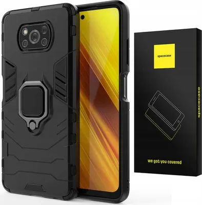 Produktbild von Spacecase X-Ring Poco X3 NFC/Pro czarny
